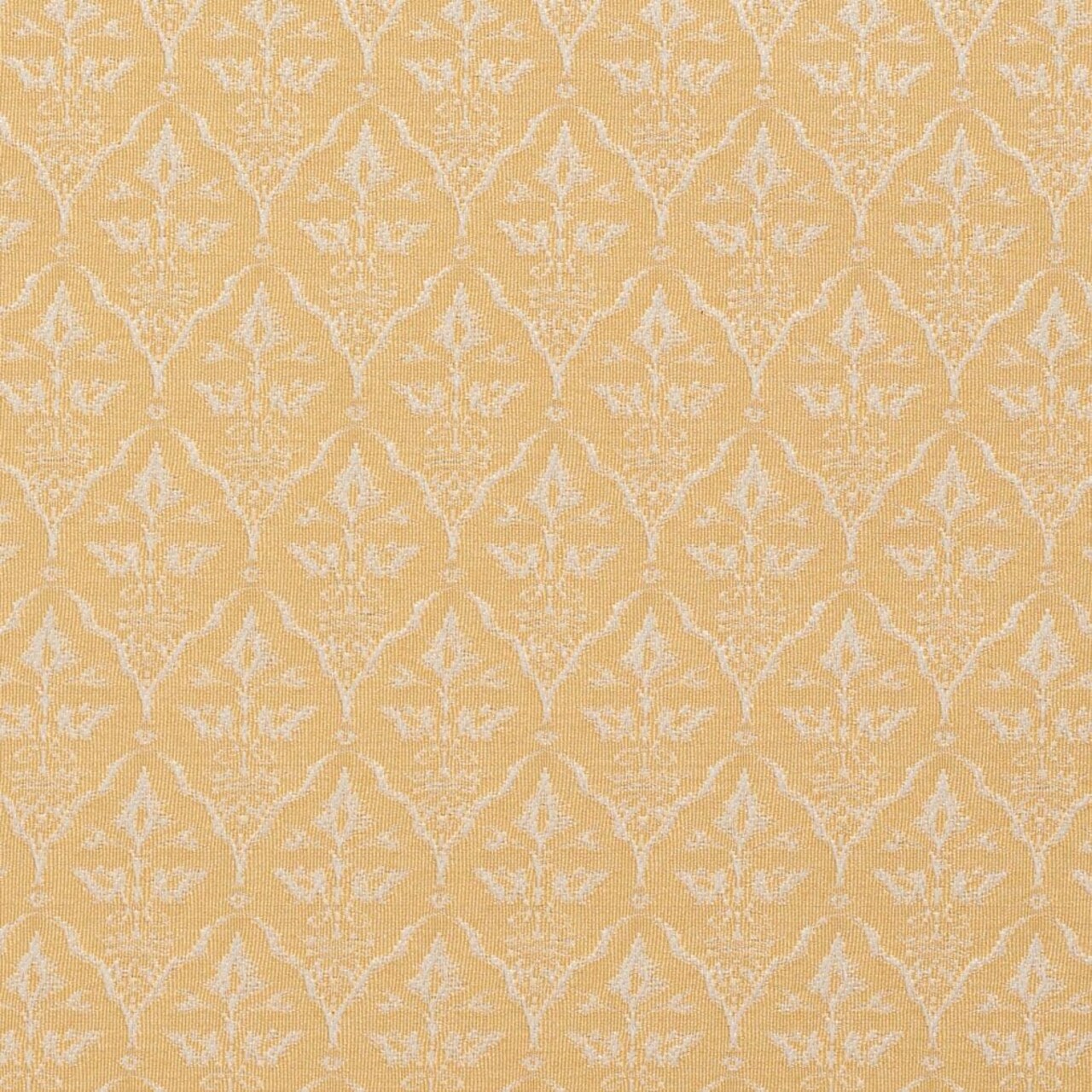 Yellow Abstract Geometric Woven Pattern Upholstery Fabric by The Yard - SKU: Horizon Flax